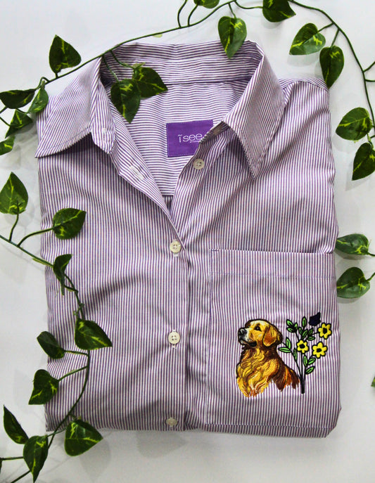 Happy Pappy Oversized Button Up Shirt