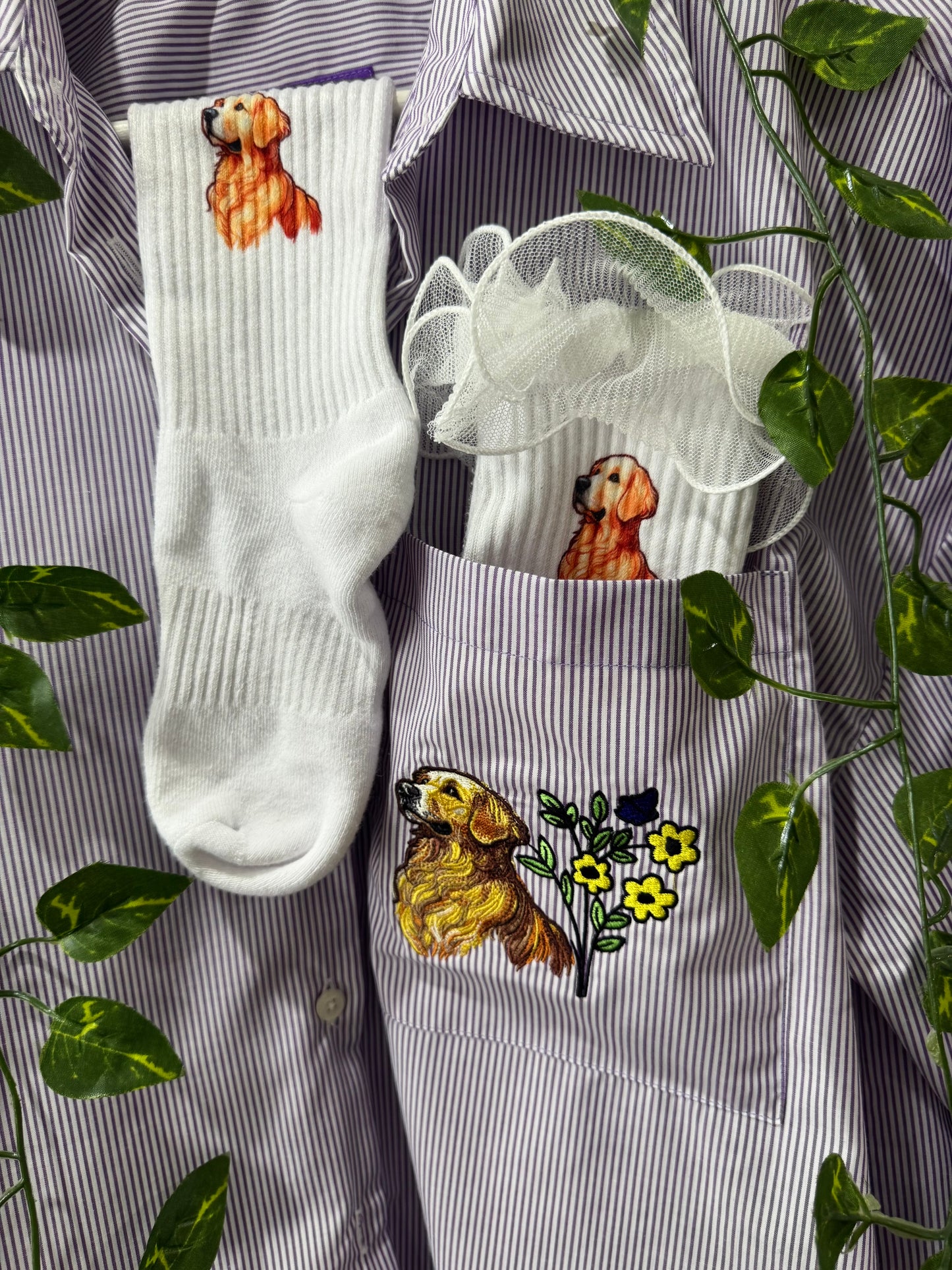 The HAPPY PAPPY Socks w/Wavy frill