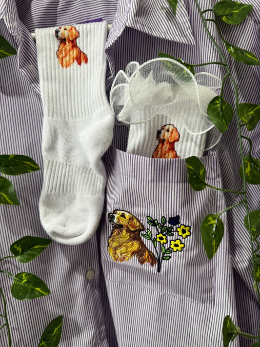 The HAPPY PAPPY Socks w/Wavy frill