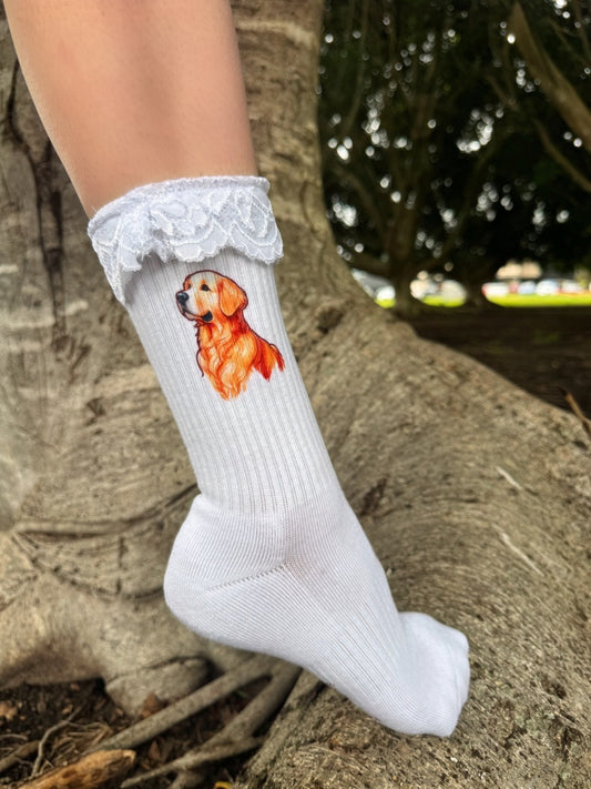 The HAPPY PAPPY Socks w/Classic frill