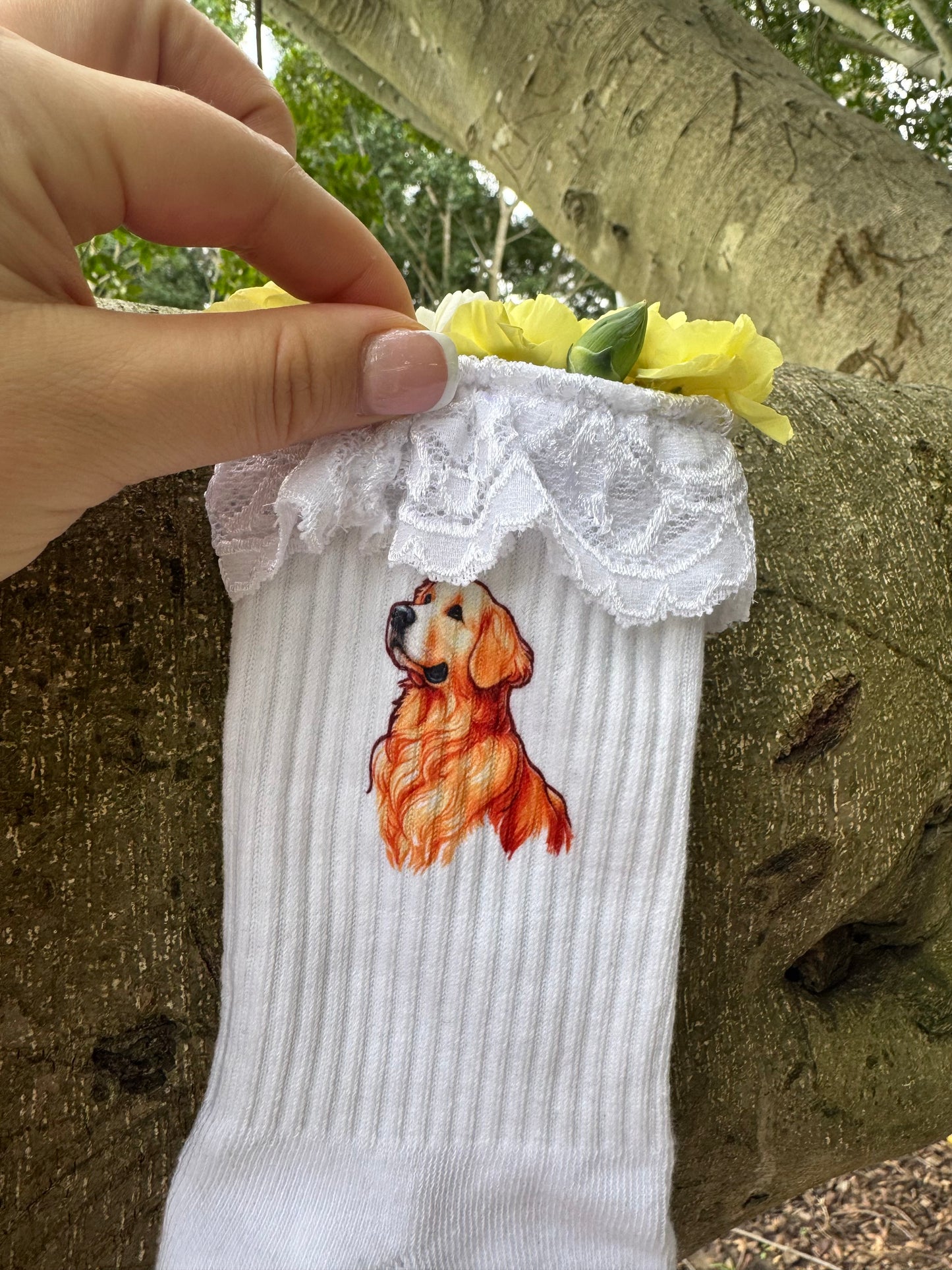 The HAPPY PAPPY Socks w/Classic frill